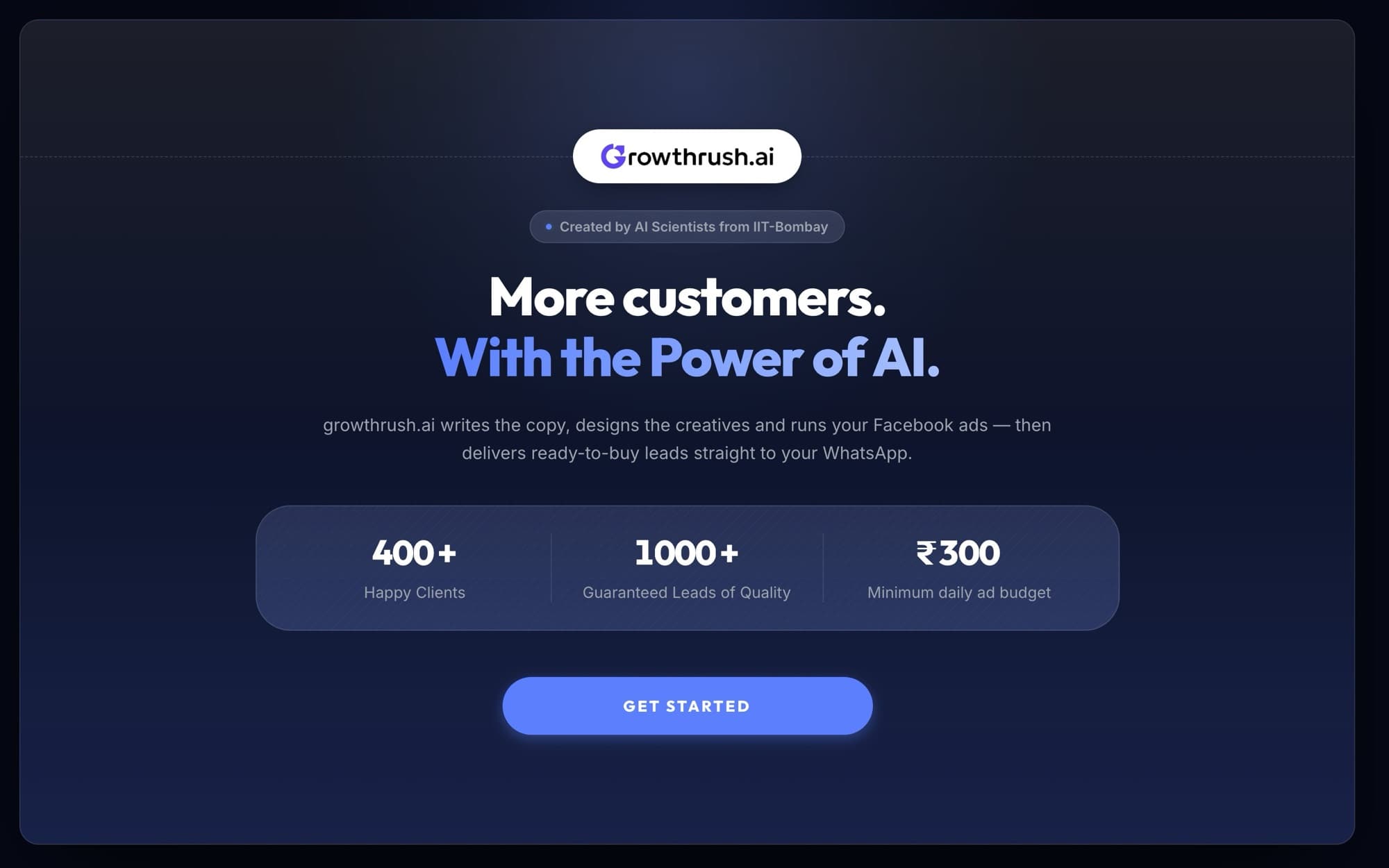 Screenshot of Growthrush.ai