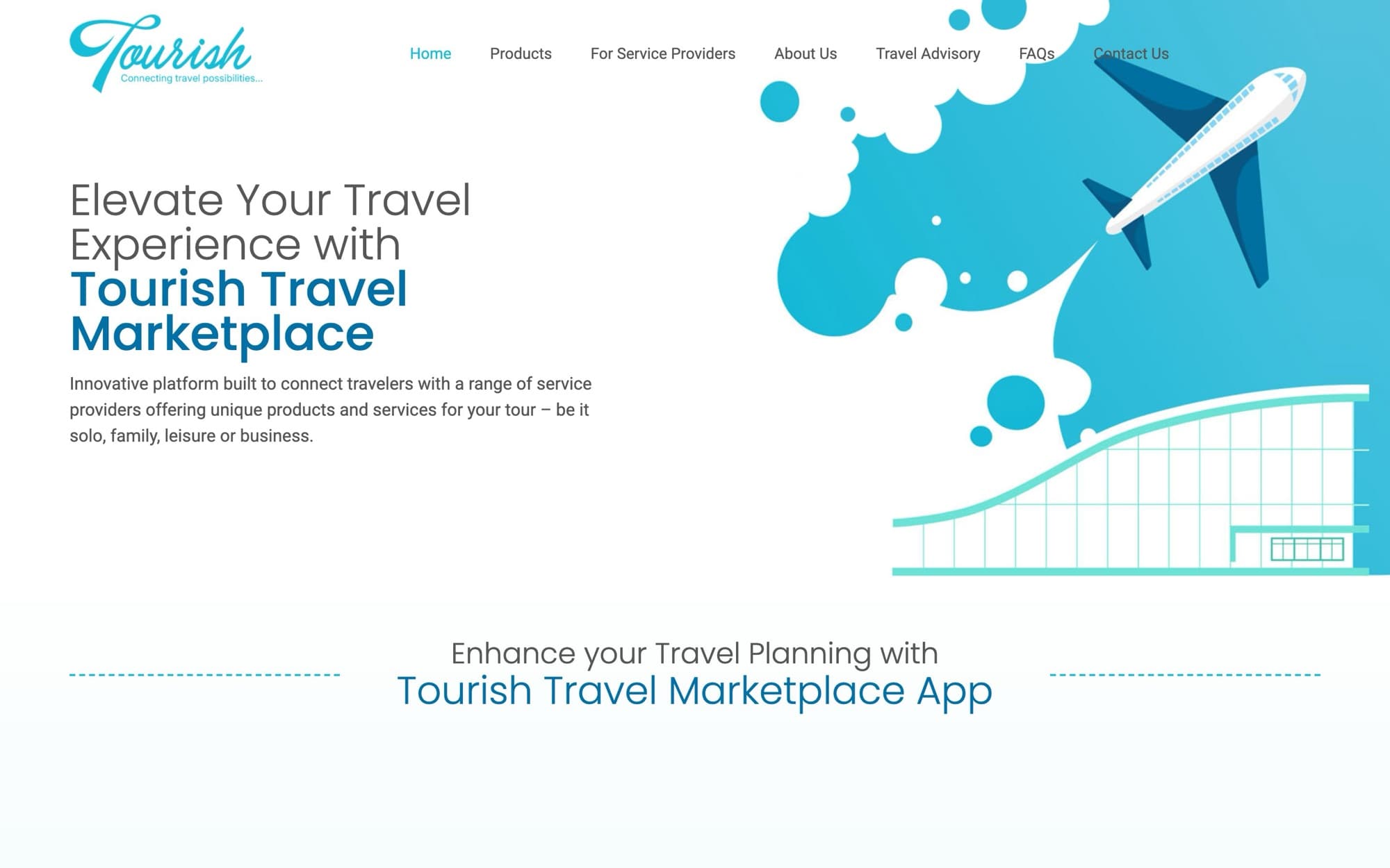 Screenshot of Tourish Admin Panel